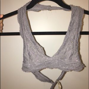 Grey Halter Bralette